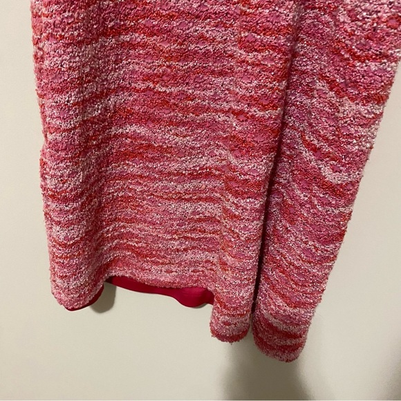 Ms. J Vintage Pink and White Knit Bodycon Style Dress Large - Picture 11 of 11